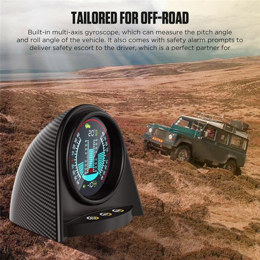 4x4 Car Slope Meter Off Road Accessories HUD Smart Inclinometer Car Digital  Speed Tilt Pitch Angle inclinometro Head Up Display